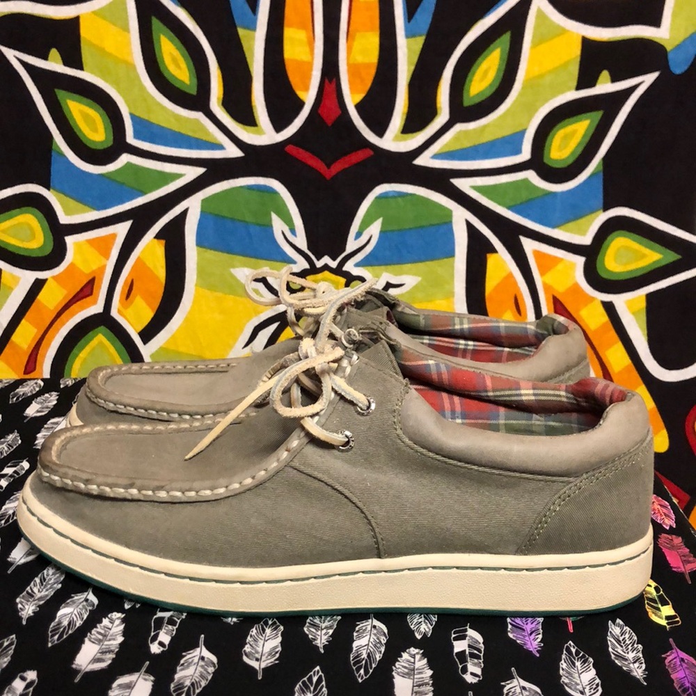 Sperry Gray Boat Shoes